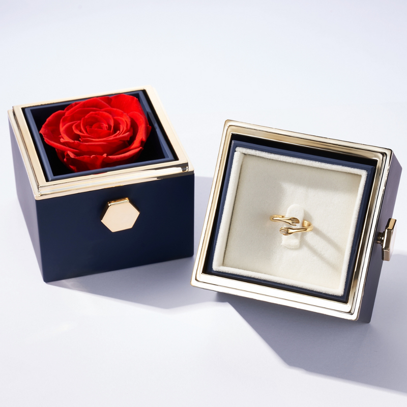 Rose Box & Hug Ring