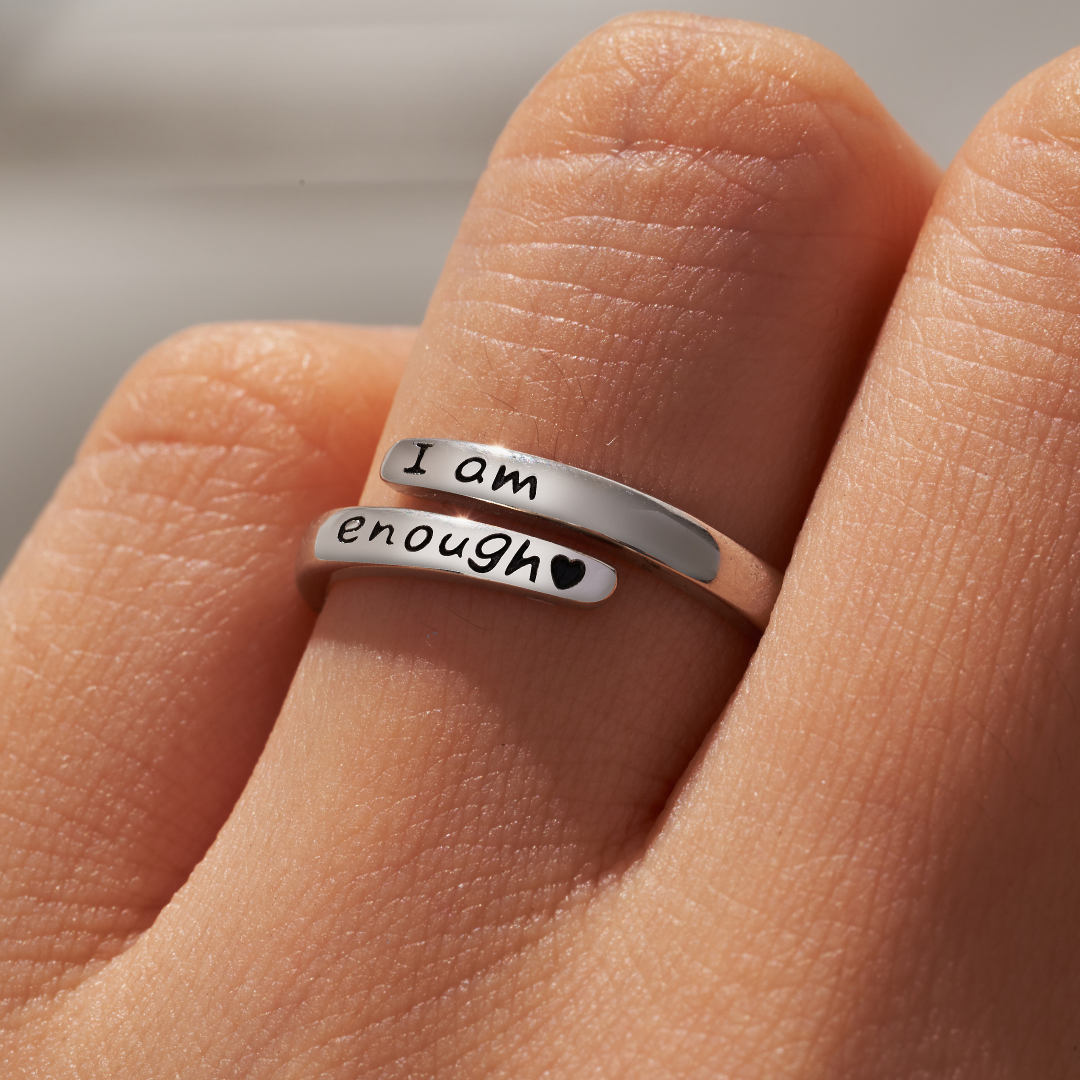 I am enough ring sterling silver discount