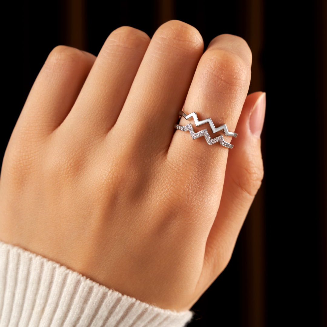 Double Highs&Lows Ring